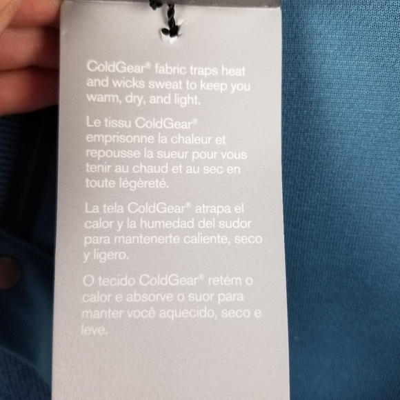 Under Armour ColdGear Golf Water-Resistant Collared Pullover Blue NWT size XL - Picture 11 of 13